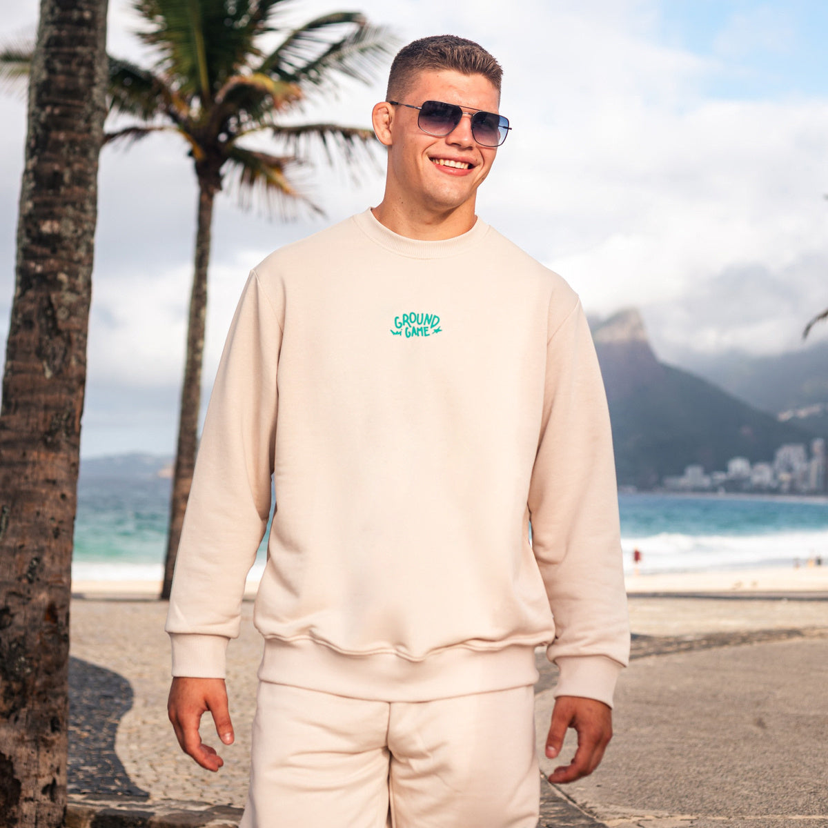 Crewneck-Sweatshirt Fukutsu (Beige)