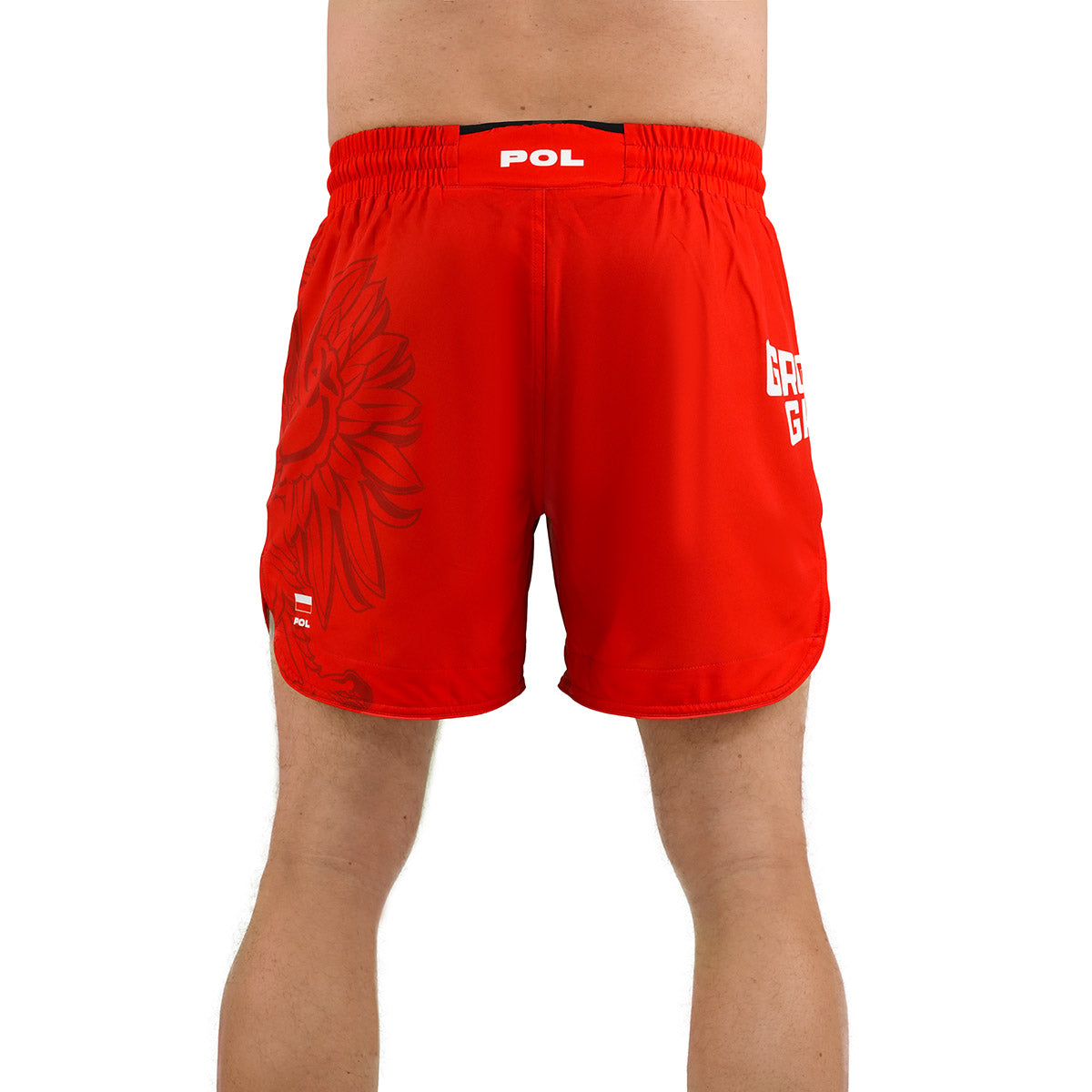 Leichte MMA-Shorts Polen 3.0 (Rot)