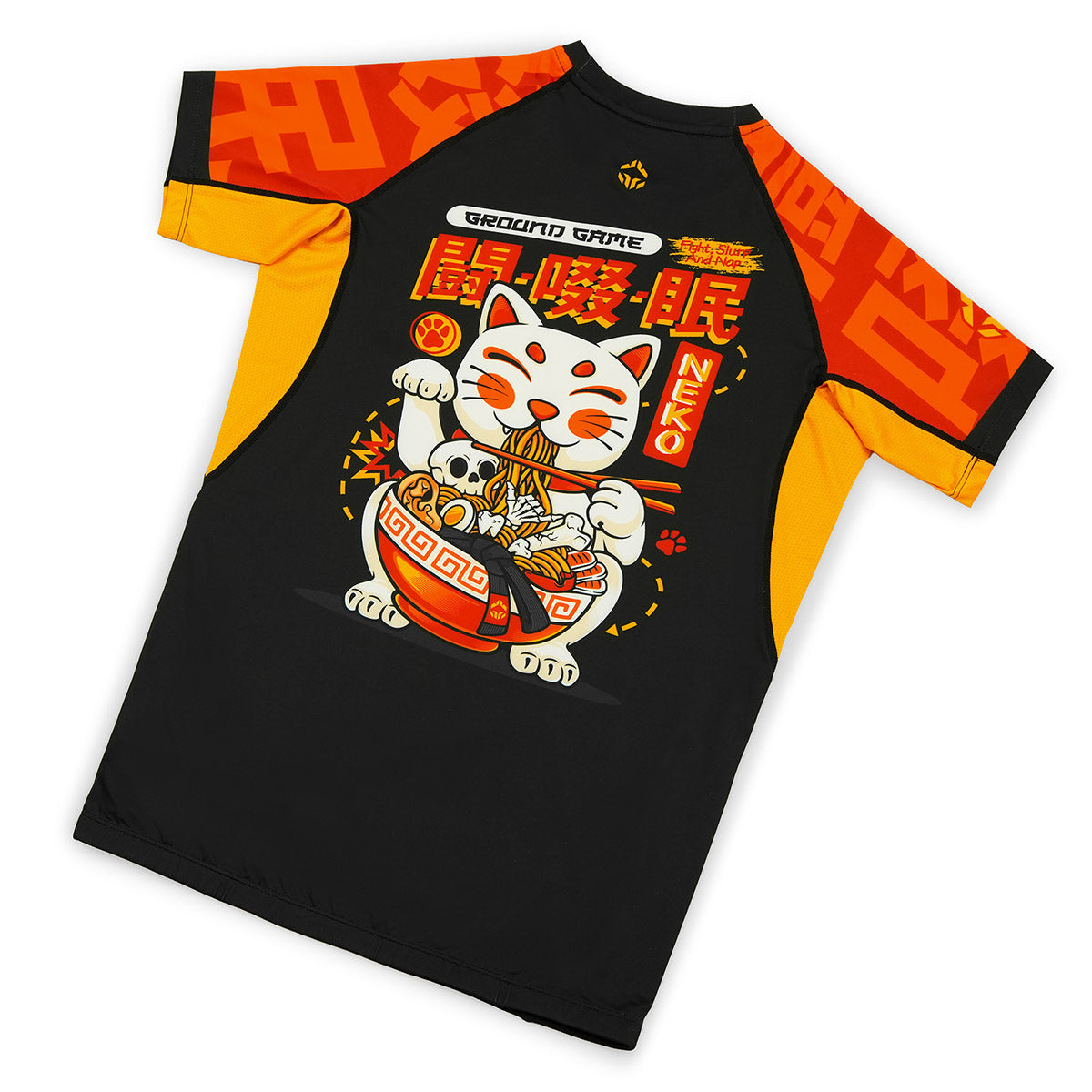Rashguard Ramen Cat kurzarm