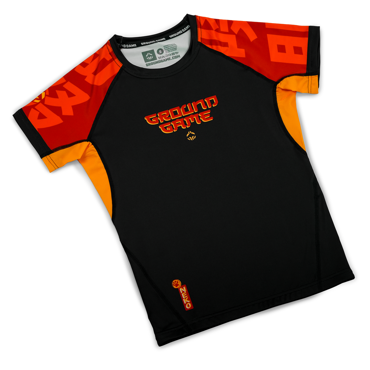 Damen-Rashguard Ramen Cat kurzarm