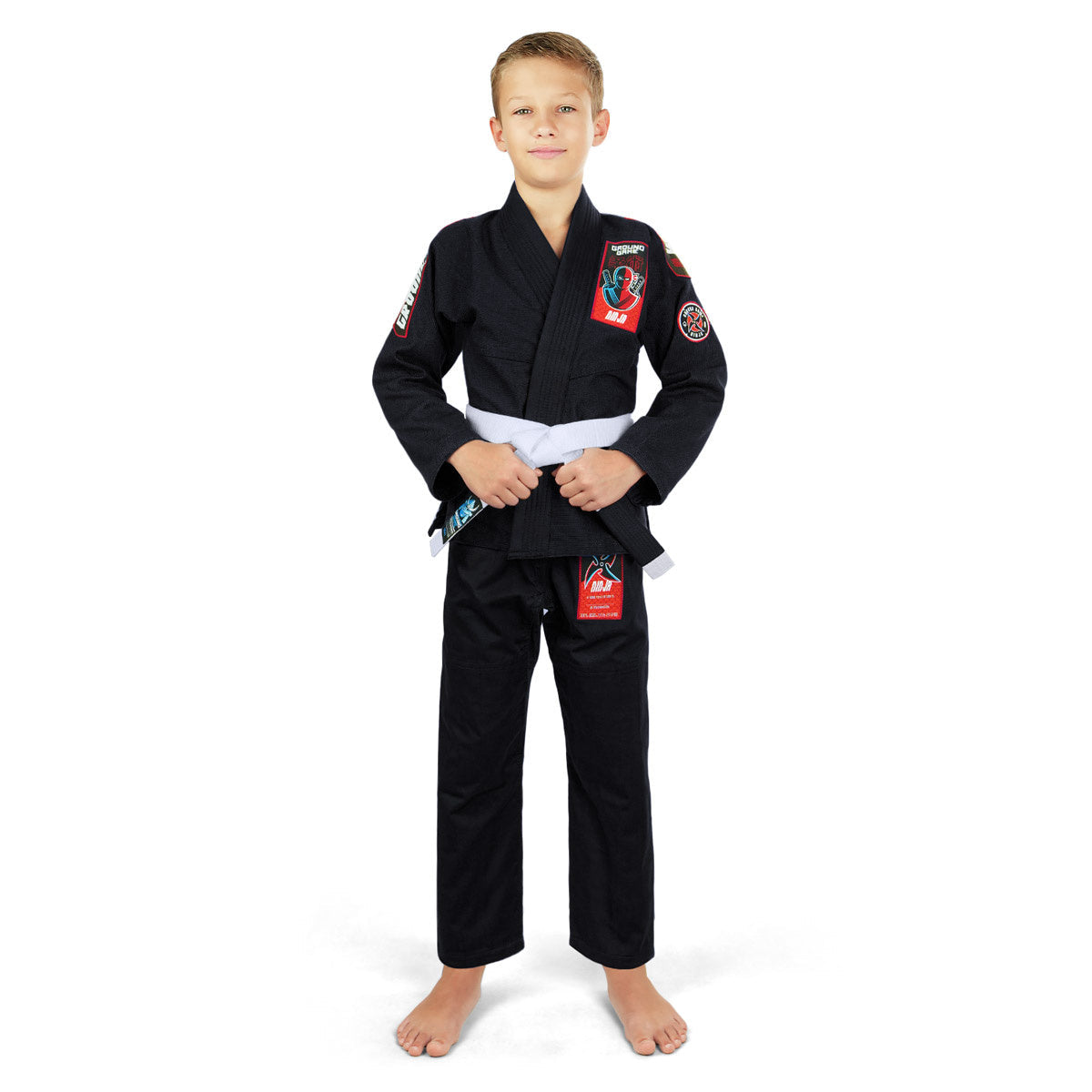 BJJ-Gi für Kinder Ninja (Schwarz) + Gürtel GRATIS