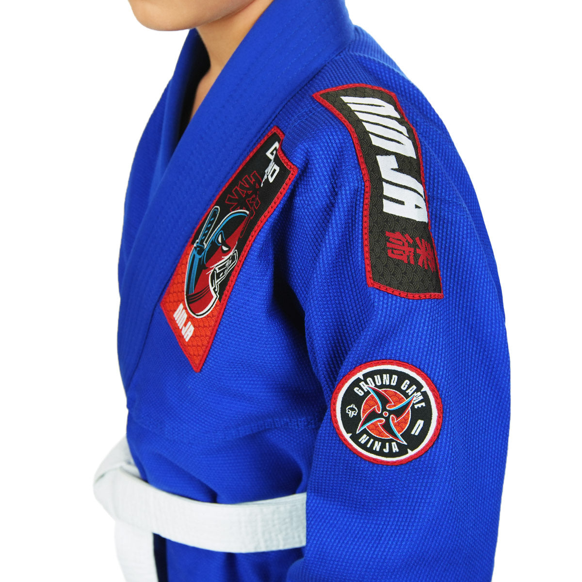 BJJ-Gi für Kinder „Ninja“ (Blau) + GRATIS Gürtel