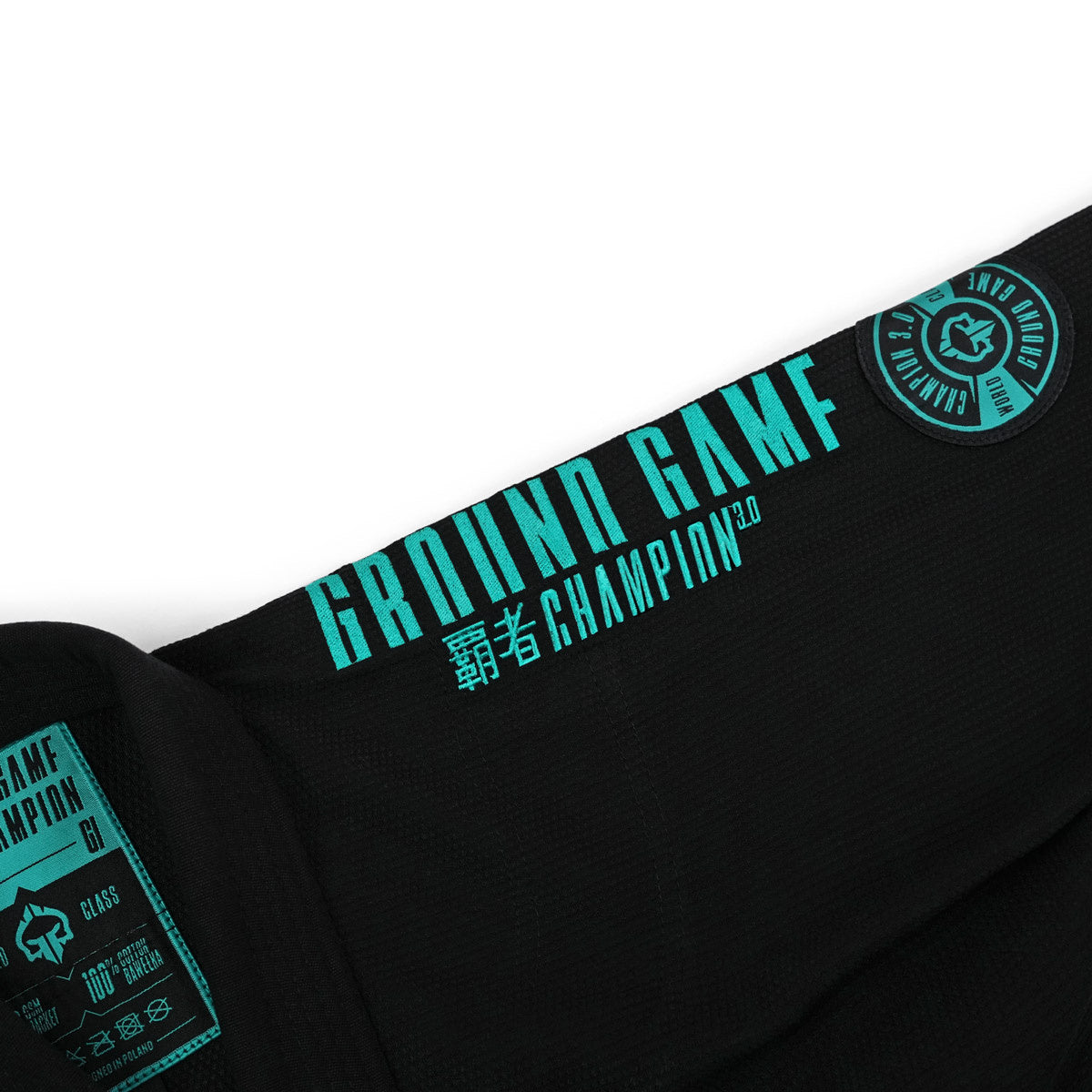 Damen-BJJ-Gi Champion 3.0 Mint (Schwarz) + Gürtel GRATIS