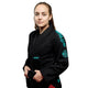 Damen-BJJ-Gi Champion 3.0 Mint (Schwarz) + Gürtel GRATIS