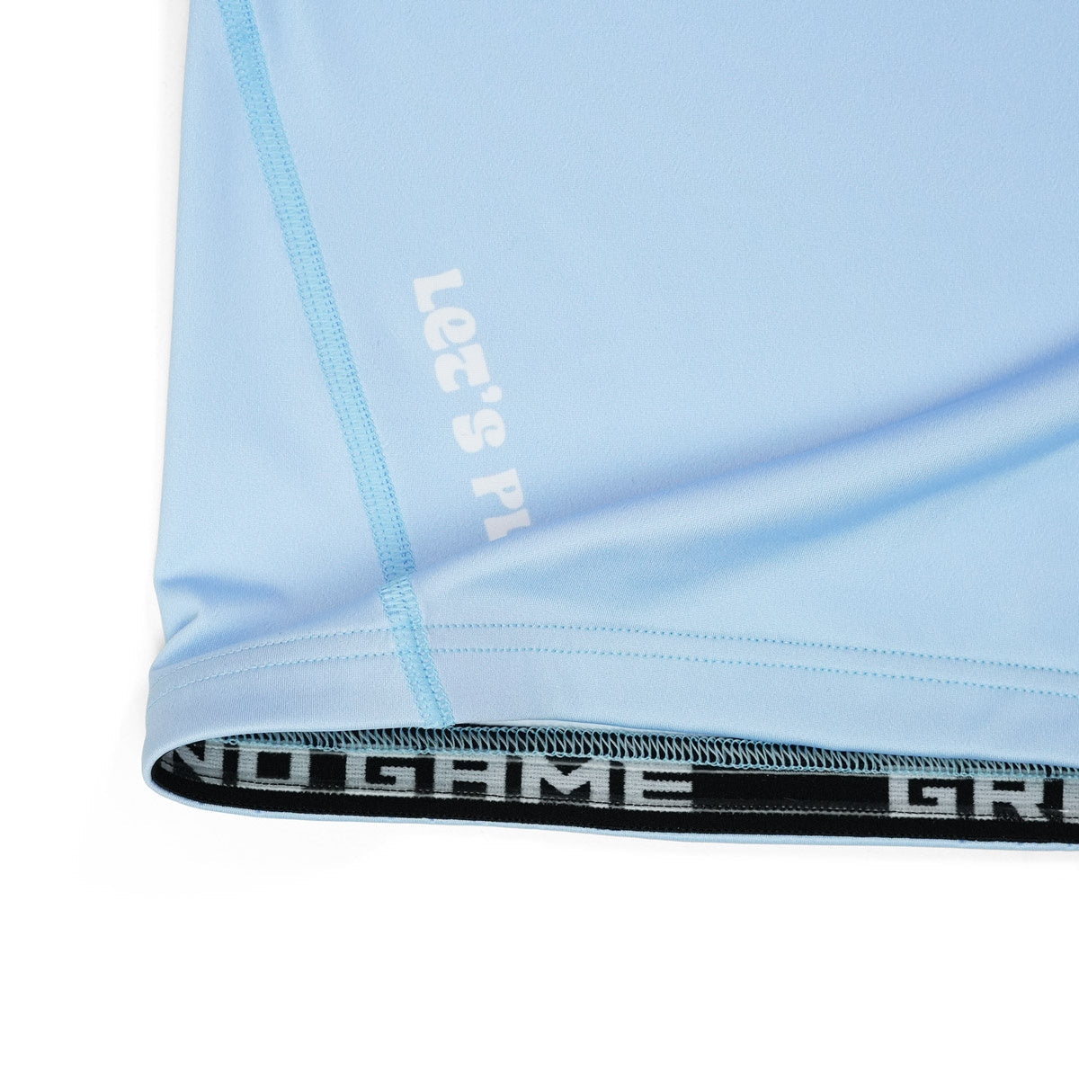 Damen-Rashguard Athletic Light Blue kurzarm