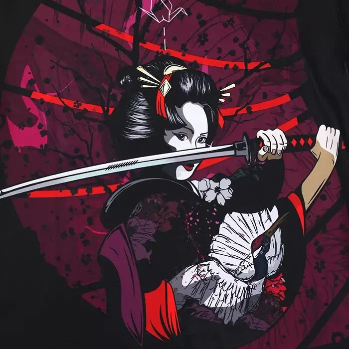 Damen-Rashguard Tsuru Warrior kurzarm