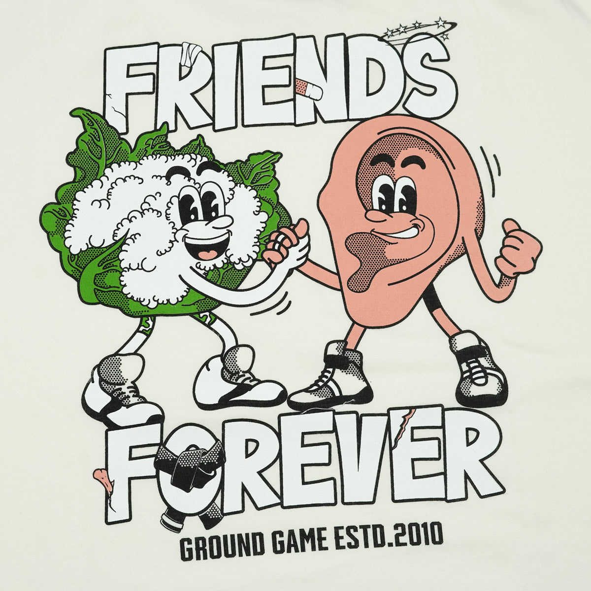 Friends Forever Oversize T-Shirt (Beige)
