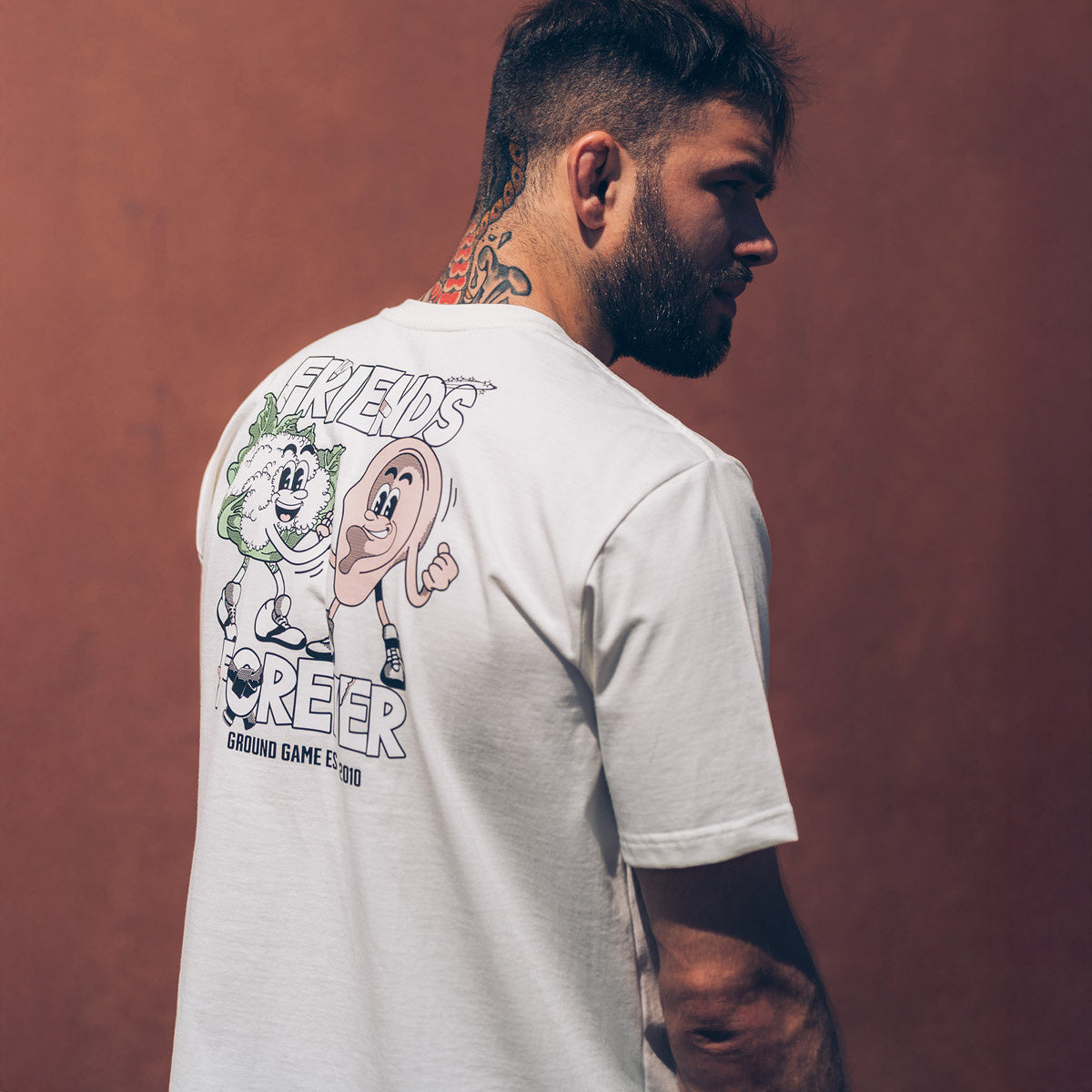 Friends Forever Oversize T-Shirt (Beige)