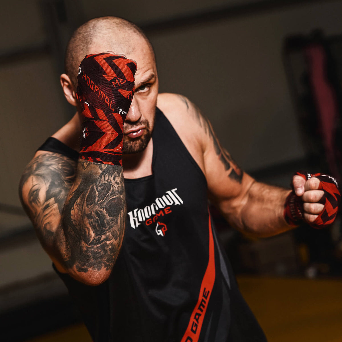 Boxer-Tanktop Knockout Game (schwarz)