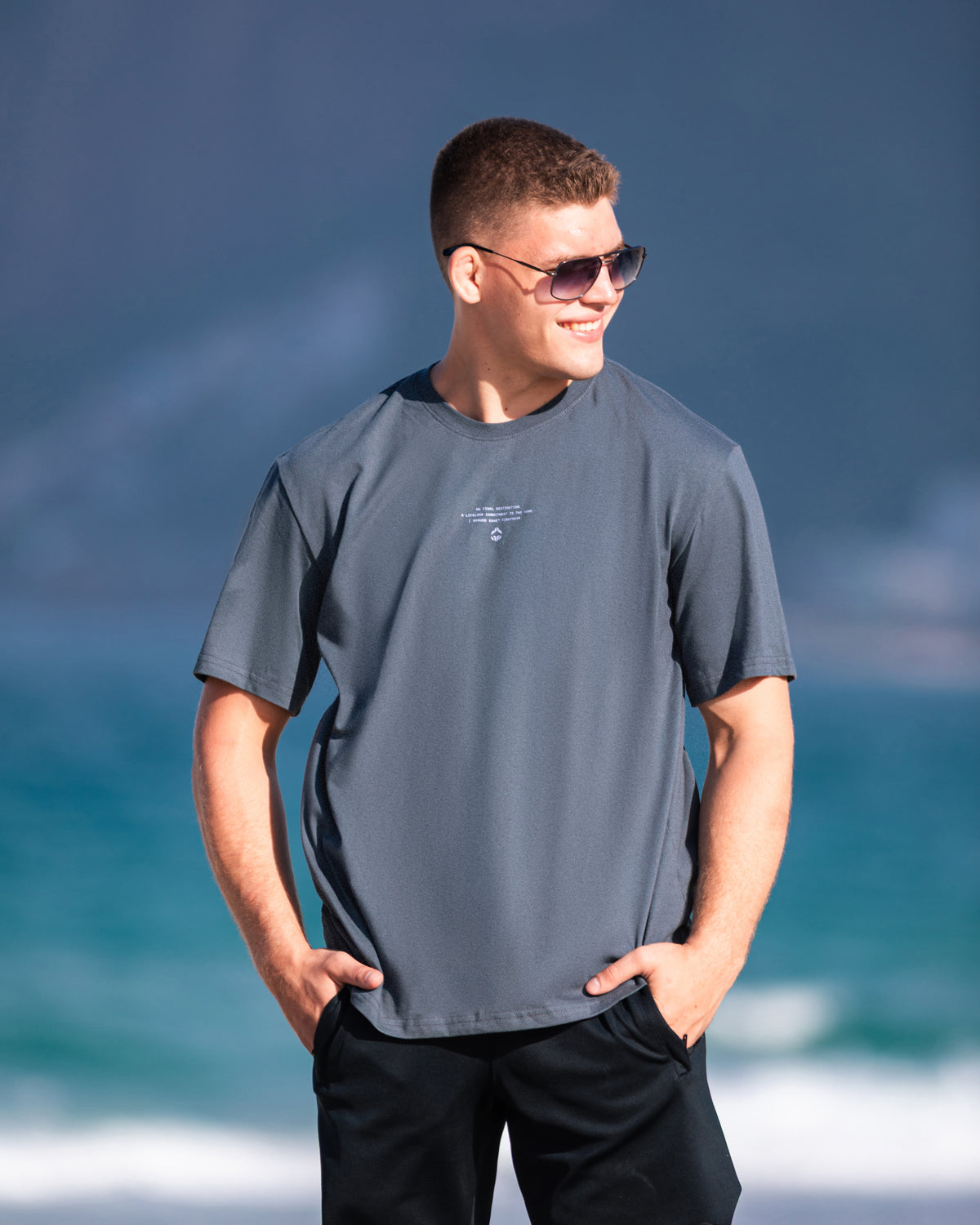 Oversize-T-Shirt Budo (Anthrazit)