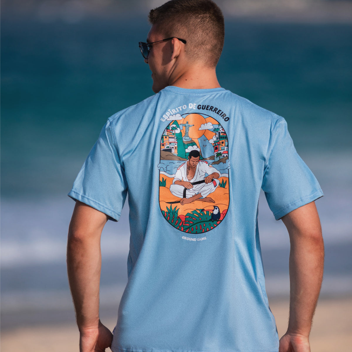 Oversize-T-Shirt Favela (Blau)