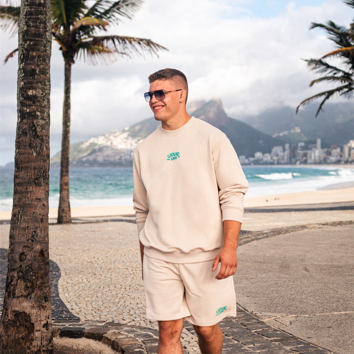 Crewneck-Sweatshirt Fukutsu (Beige)