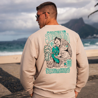 Crewneck-Sweatshirt Fukutsu (Beige)