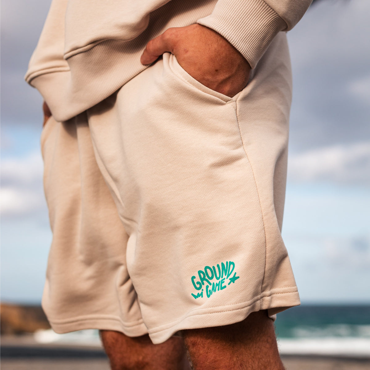 Kurze Shorts Fukutsu (Beige)
