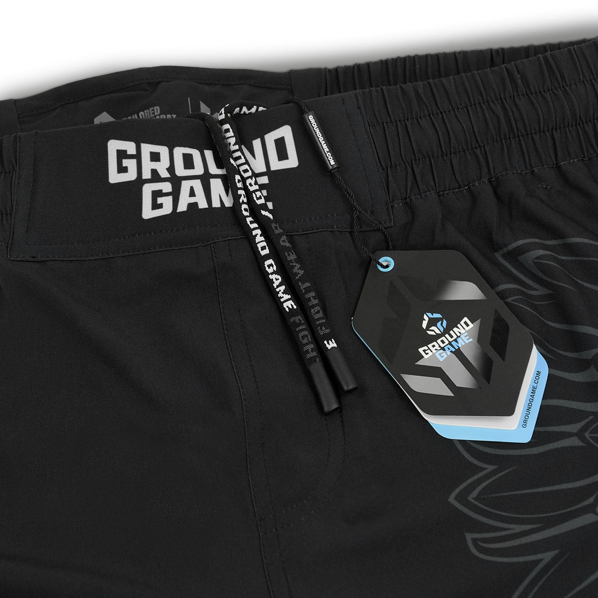 Leichte MMA-Shorts Polen 3.0 (Schwarz)