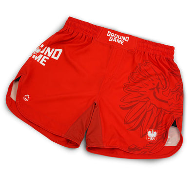 Leichte MMA-Shorts Polen 3.0 (Rot)