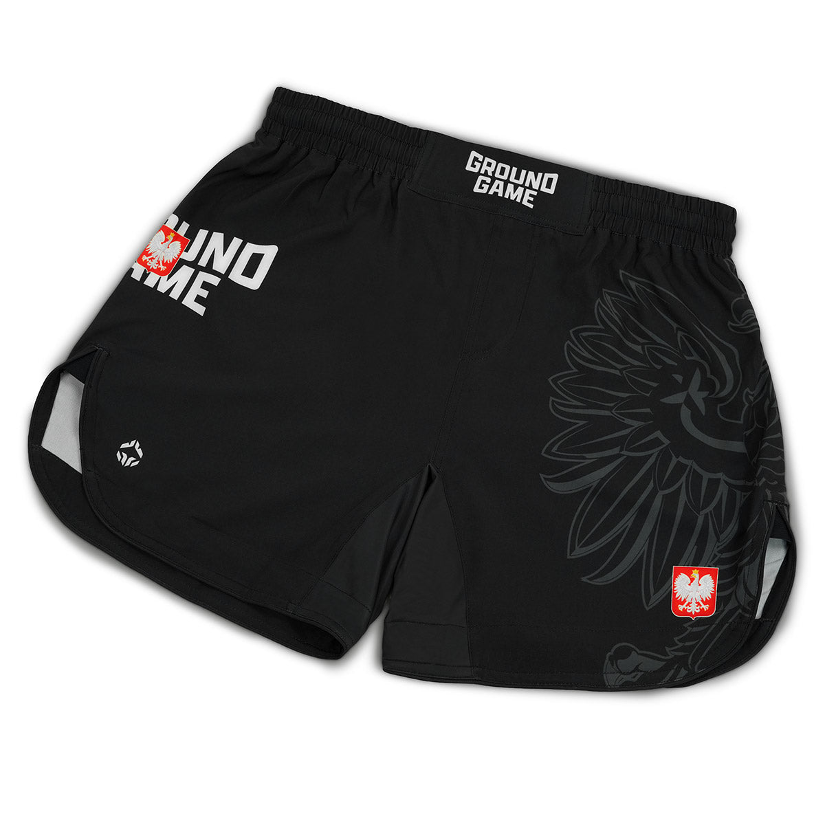 Leichte MMA-Shorts Polen 3.0 (Schwarz)