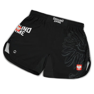 Leichte MMA-Shorts Polen 3.0 (Schwarz)