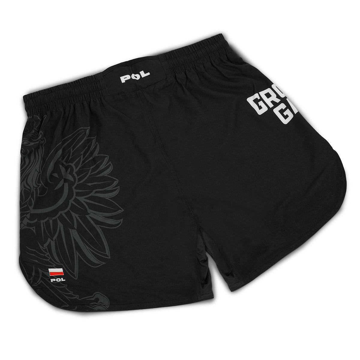 Leichte MMA-Shorts Polen 3.0 (Schwarz)