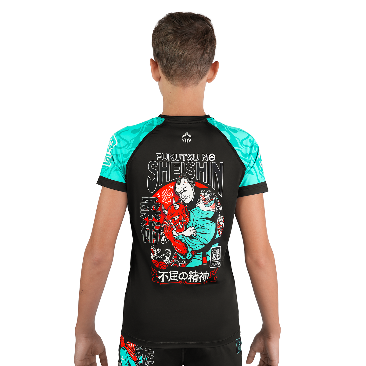  Kinder-Rashguard Fukutsu kurzarm