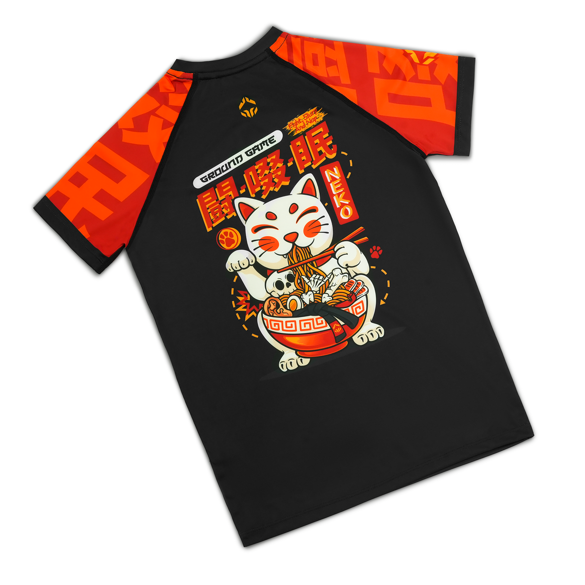  Kinder-Rashguard Ramen Cat kurzarm
