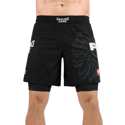 2-in-1-Trainingsshorts  Polen 3.0 (Schwarz)