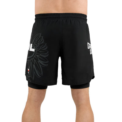 2-in-1-Trainingsshorts  Polen 3.0 (Schwarz)