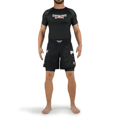 2-in-1-Trainingsshorts  Polen 3.0 (Schwarz)