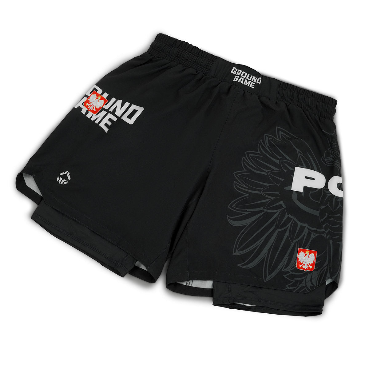 2-in-1-Trainingsshorts  Polen 3.0 (Schwarz)