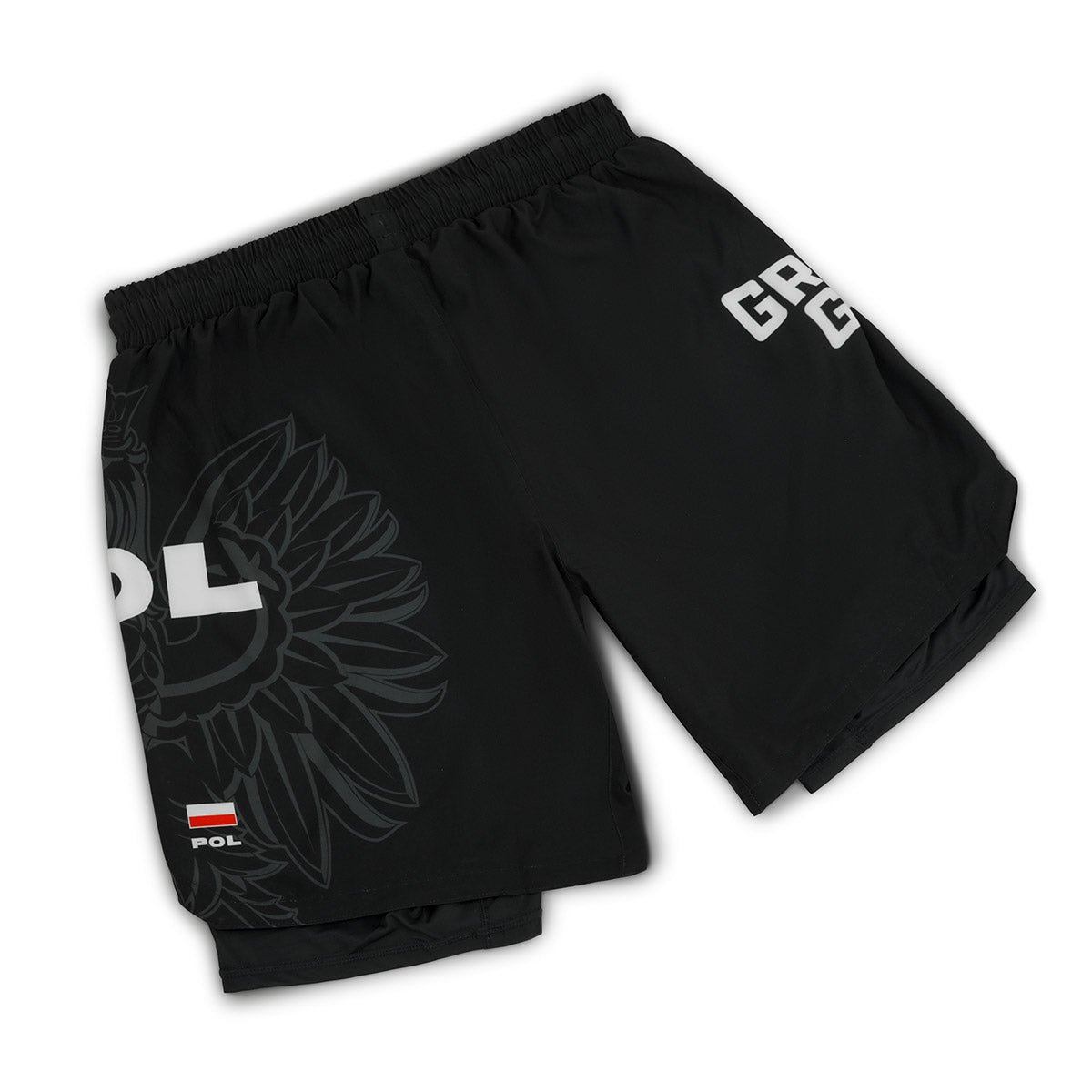 2-in-1-Trainingsshorts  Polen 3.0 (Schwarz)