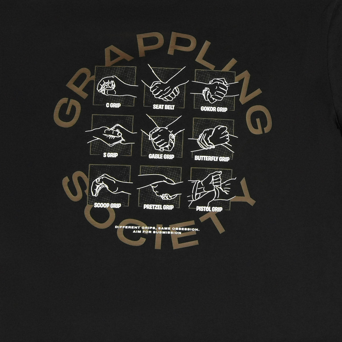 Grappling Society Oversize T-Shirt (Schwarz)