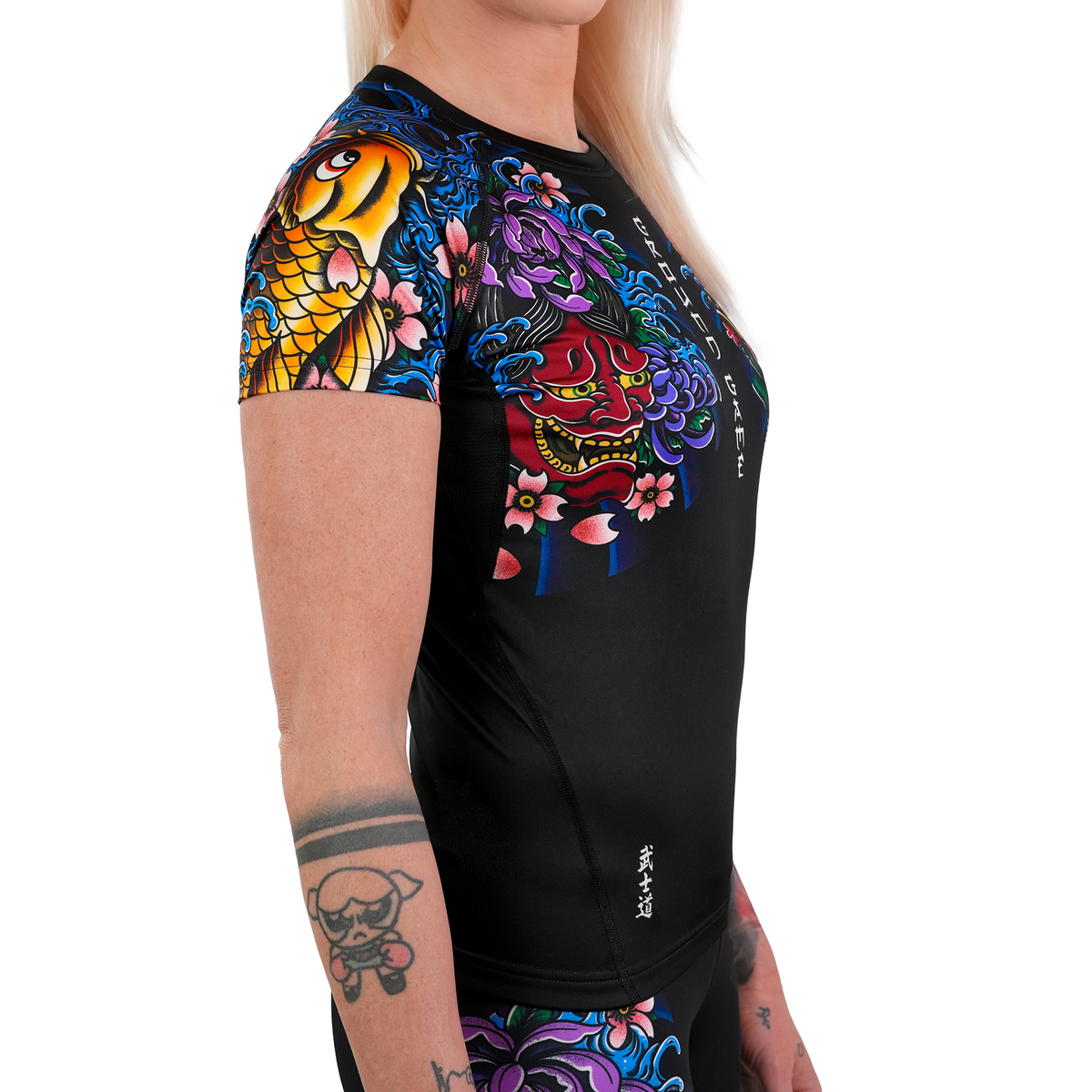 Damen-Rashguard Bushido 4.0 kurzarm