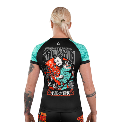 Damen-Rashguard Fukutsu kurzarm