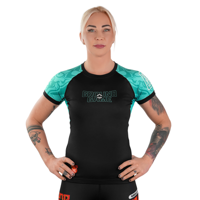 Damen-Rashguard Fukutsu kurzarm