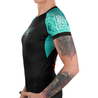 Damen-Rashguard Fukutsu kurzarm