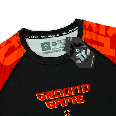Damen-Rashguard Ramen Cat kurzarm