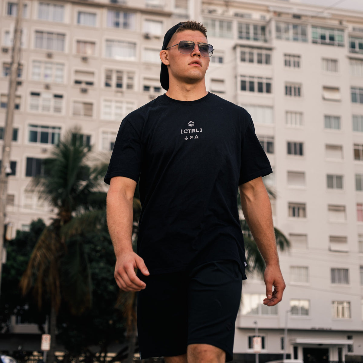 Oversize-T-Shirt Absolute Control (Schwarz)