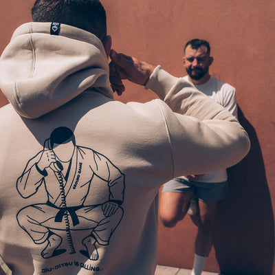 Hoodie Jiu-Jitsu is Calling x Noize (Beige)