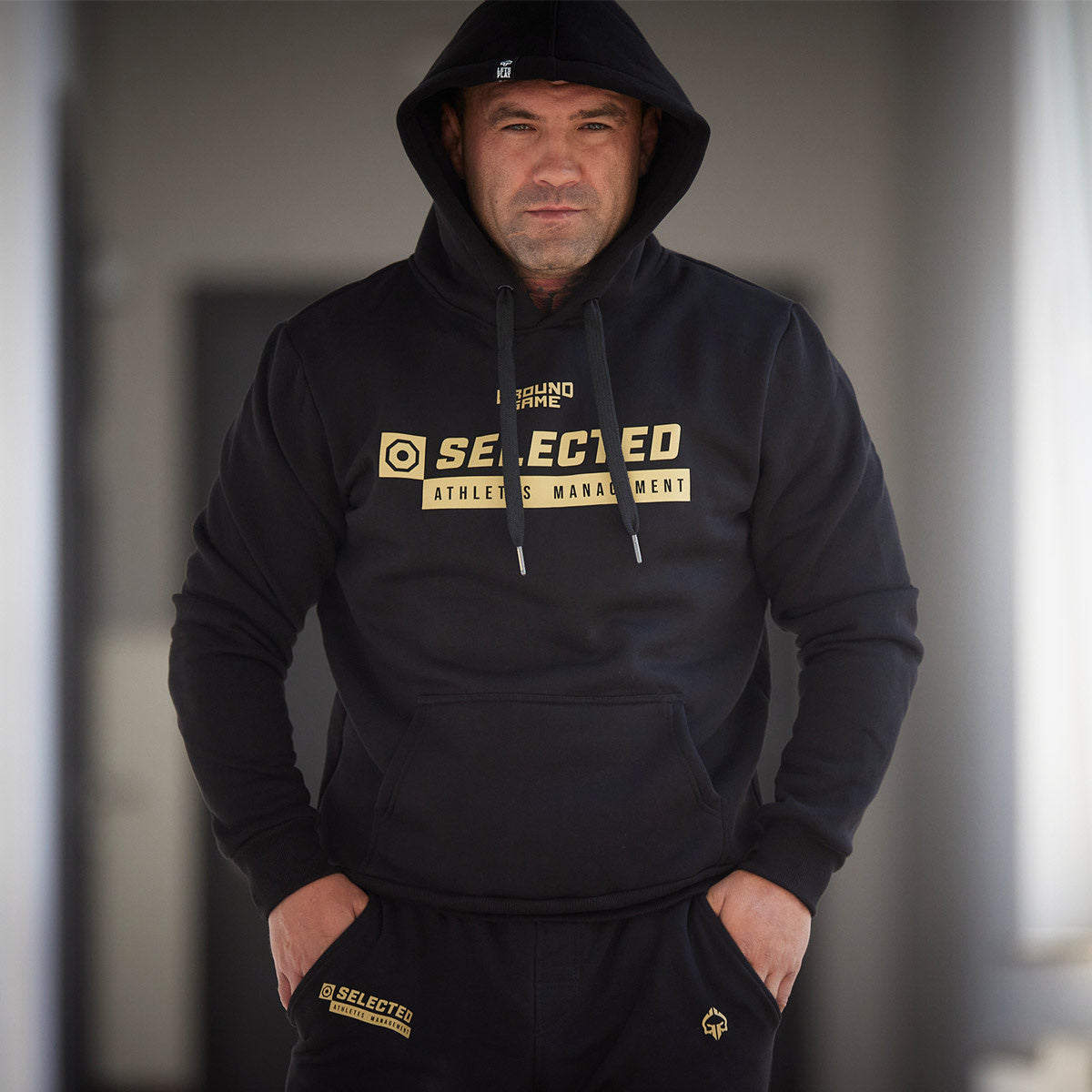 Hoodie Selected Athletes Management (schwarz)