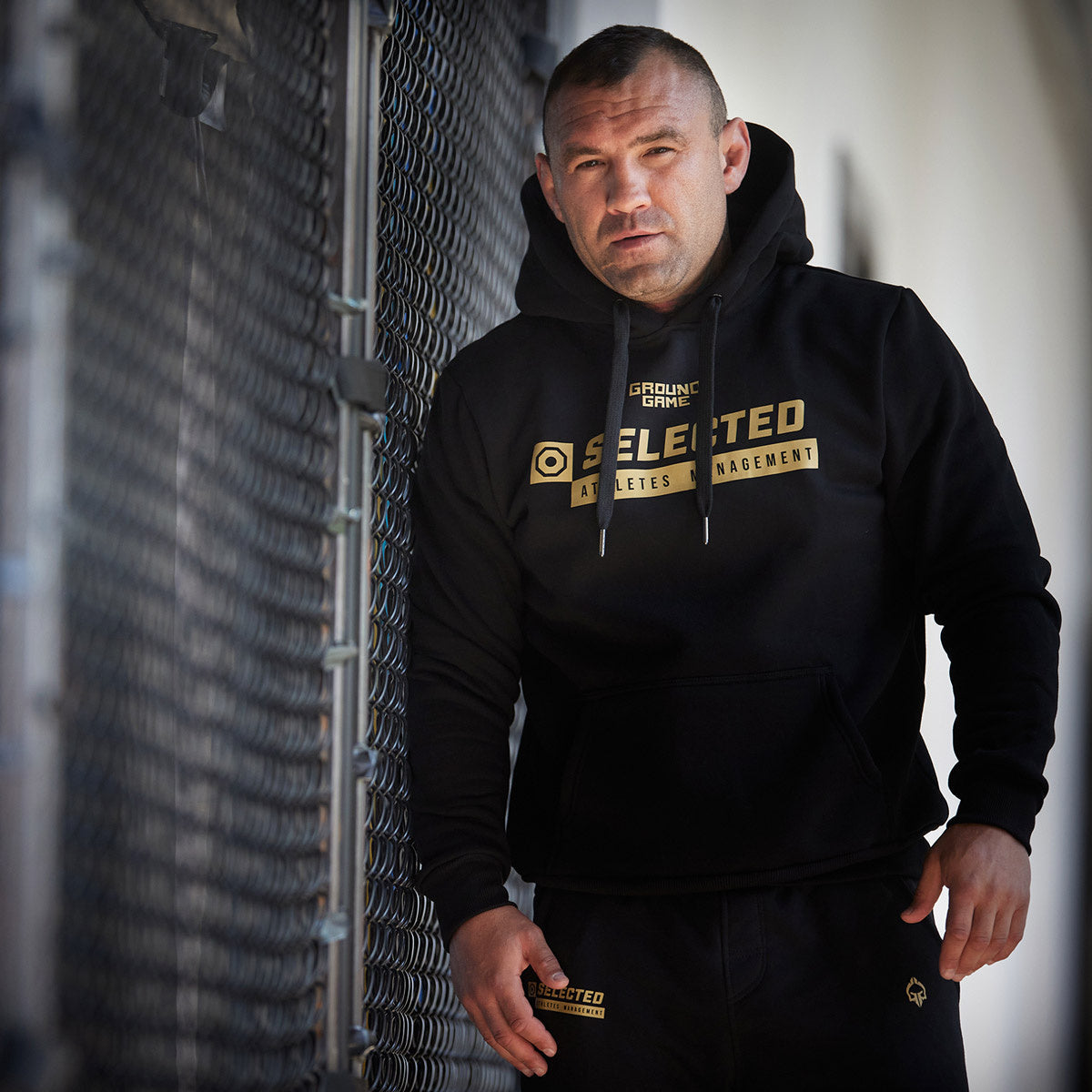 Hoodie Selected Athletes Management (schwarz)