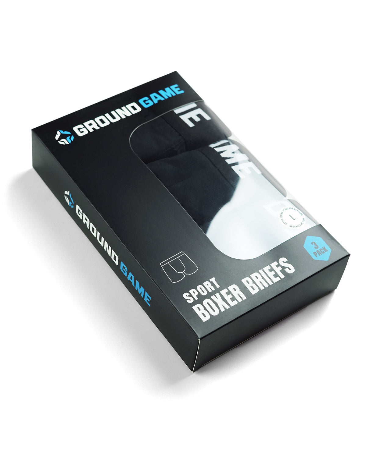 Herren-Boxershorts Sports (Schwarz), 3er-Pack