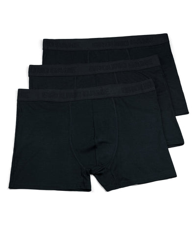 Herren-Boxershorts aus Bambus Shadow (Schwarz), 3er-Pack