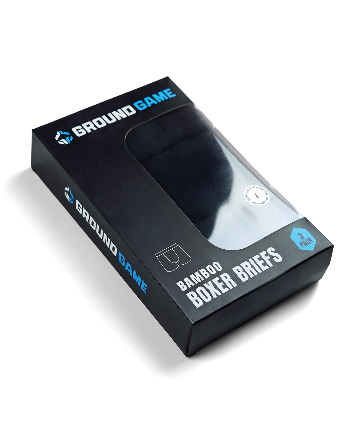 Herren-Boxershorts aus Bambus Shadow (Schwarz), 3er-Pack