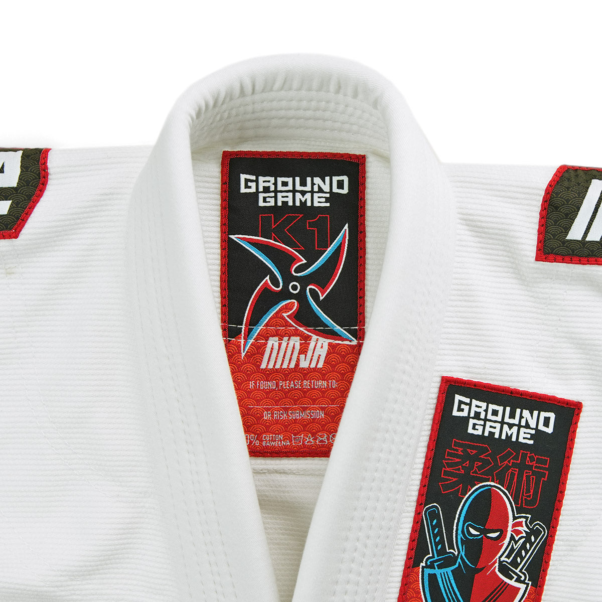 Kinder-BJJ-Gi Ninja (Weiß) + Gürtel GRATIS