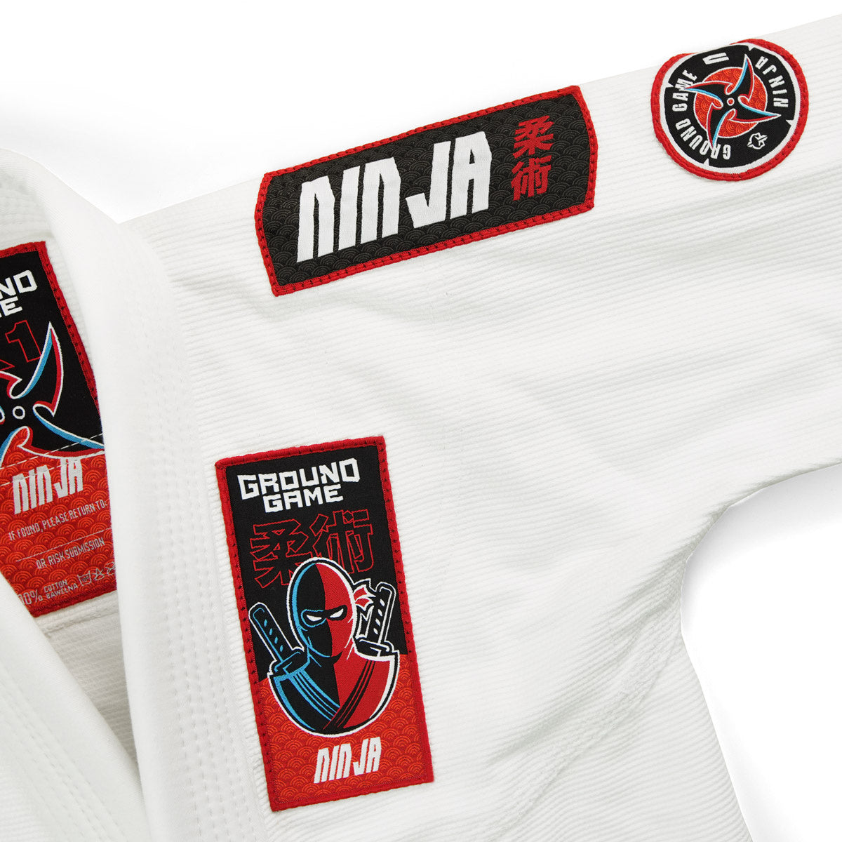 Kinder-BJJ-Gi Ninja (Weiß) + Gürtel GRATIS