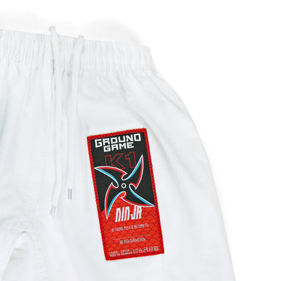 Kinder-BJJ-Gi Ninja (Weiß) + Gürtel GRATIS