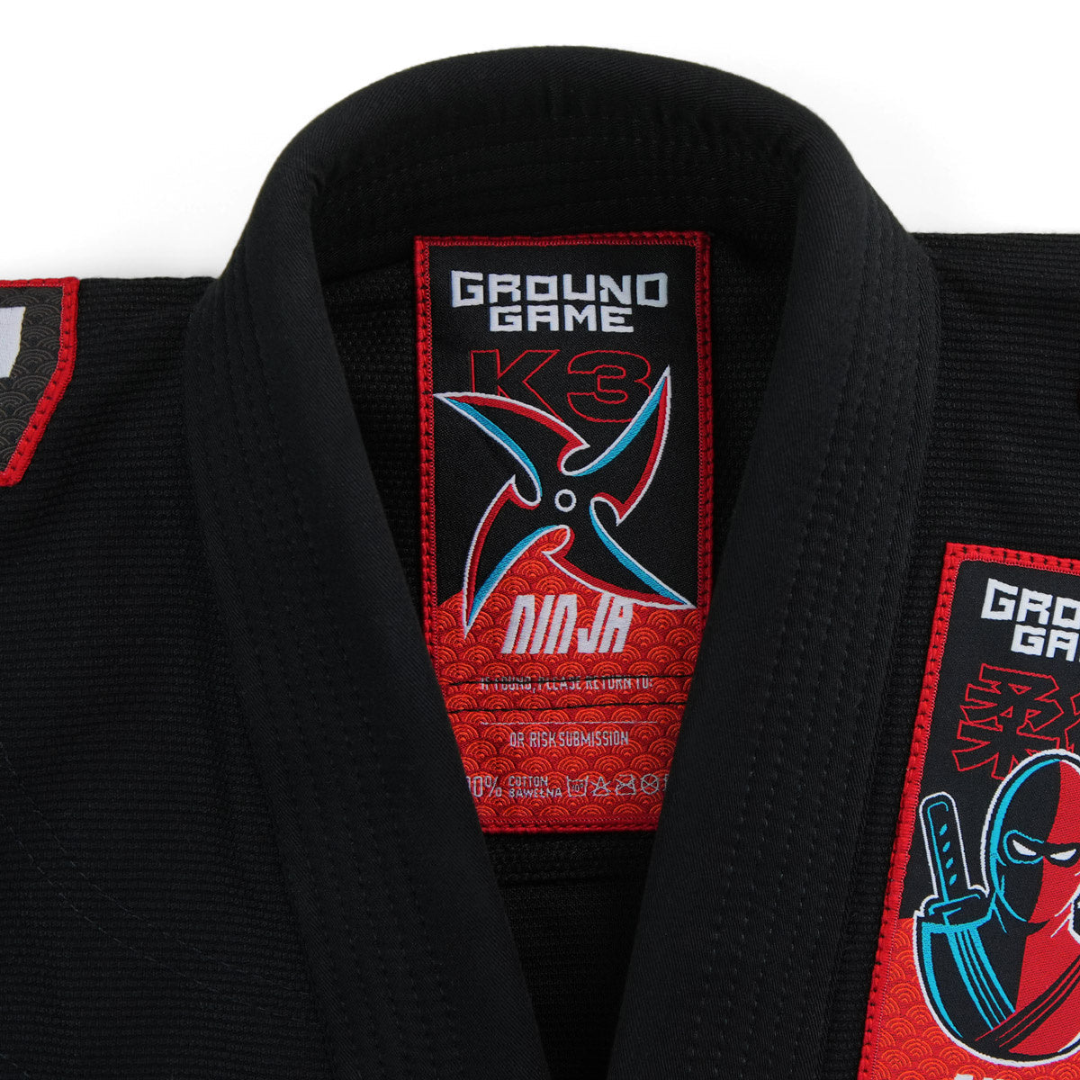 BJJ-Gi für Kinder Ninja (Schwarz) + Gürtel GRATIS