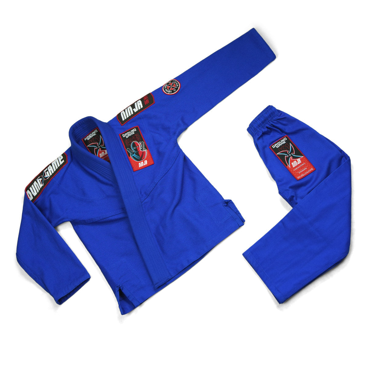 BJJ-Gi für Kinder „Ninja“ (Blau) + GRATIS Gürtel