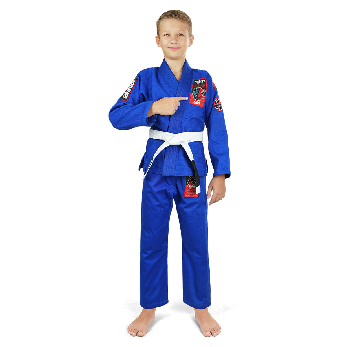 BJJ-Gi für Kinder „Ninja“ (Blau) + GRATIS Gürtel