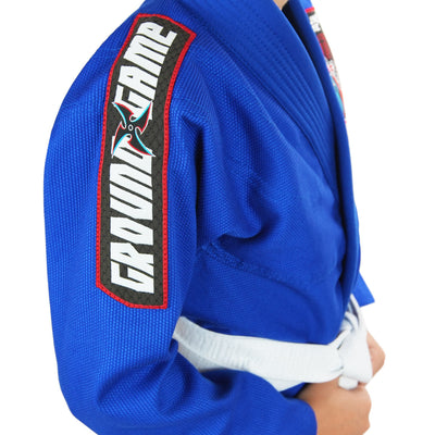BJJ-Gi für Kinder „Ninja“ (Blau) + GRATIS Gürtel
